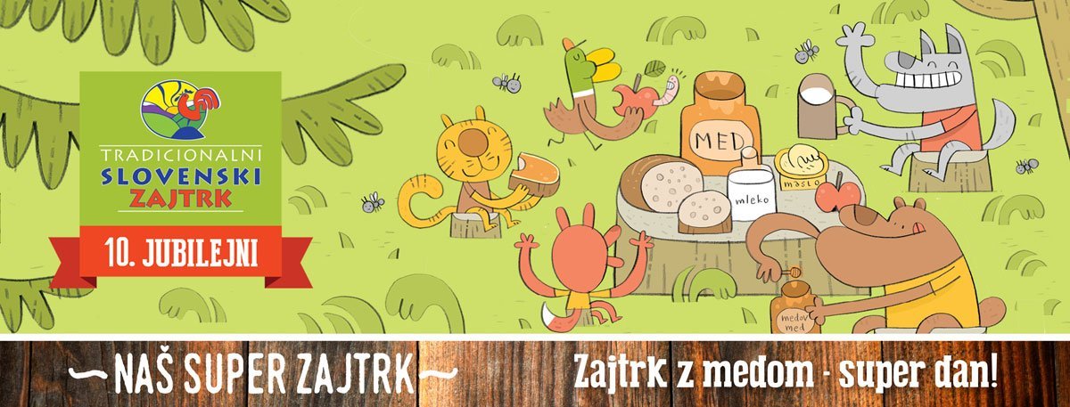 Jubilejni 10. Tradicionalni slovenski zajtrk letos v drugačni obliki plakat