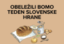 plakat teden slovenske hrane