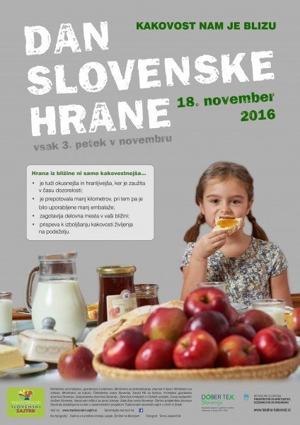 plakat za Tradicionalni slovenski zajtrk